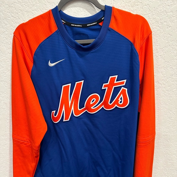 Men's New York Mets Authentic Collection Pre-Game Pullover - Picture 1 of 3